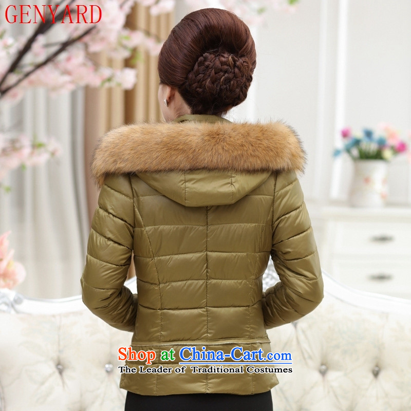 Genyard2015 winter clothing in the new Elderly Women ãþòâ short of explosion of cotton coat downcoat girl mothers-pack Black 4XL,GENYARD,,, shopping on the Internet