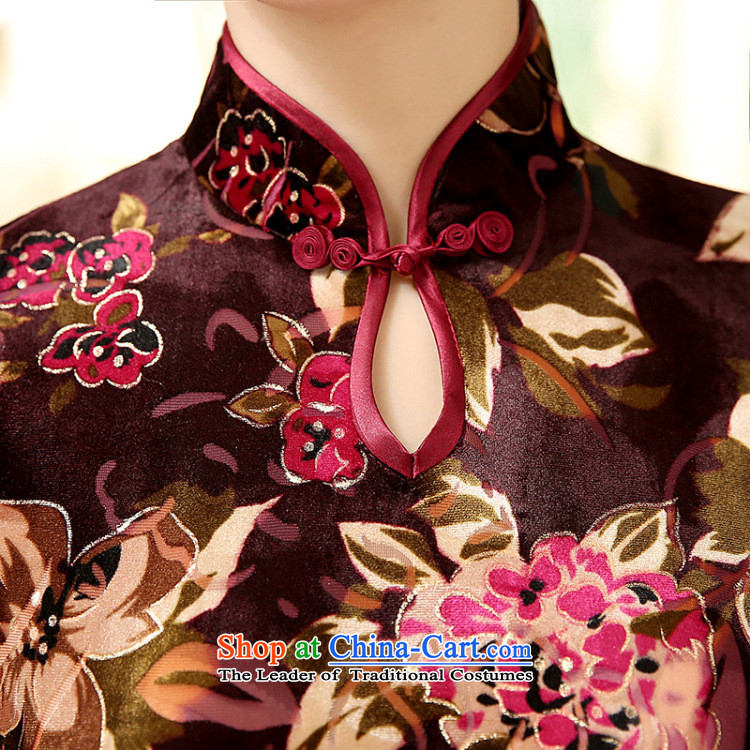 It fall inside the new president of Chinese water droplets Stretch Wool for the improvement in the medium to long term, cuff Sau San cheongsam dress figure color pictures, prices, 3XL brand platters! The elections are supplied in the national character of distribution, so action, buy now enjoy more preferential! As soon as possible.