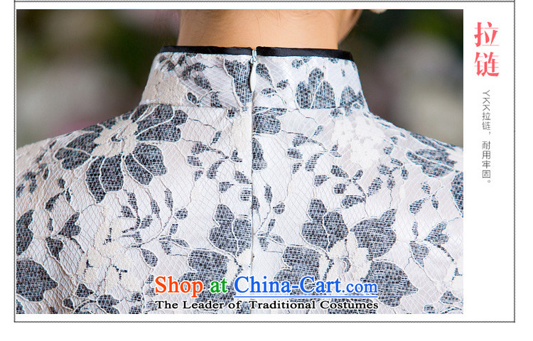 Time for the  new paragraph 2015 Syria retro style qipao short-sleeved skirt offering sobriety and floral short of qipao tea art picture color M brand, prices, picture platters! The elections are supplied in the national character of distribution, so action, buy now enjoy more preferential! As soon as possible.