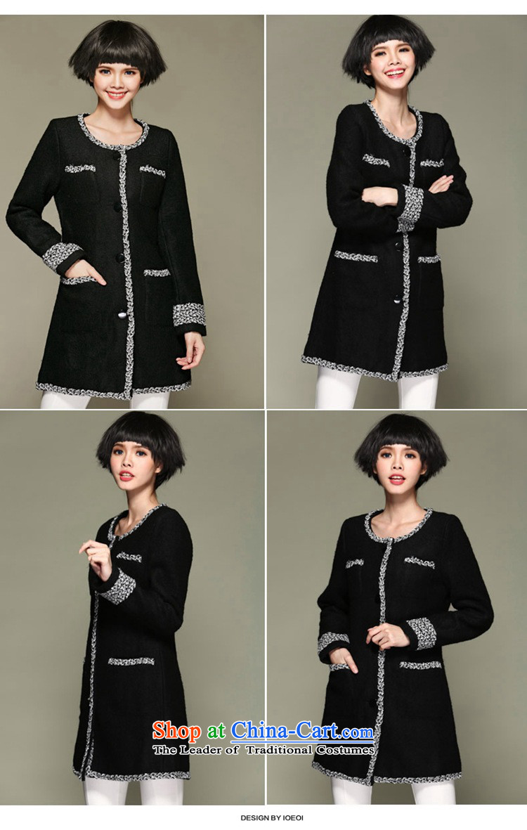 Orange Tysan *2015 winter clothing Korean video thin to Sau San xl thick MM thick wool overcoats 200 catties? black XXXXL picture, prices, brand platters! The elections are supplied in the national character of distribution, so action, buy now enjoy more preferential! As soon as possible.