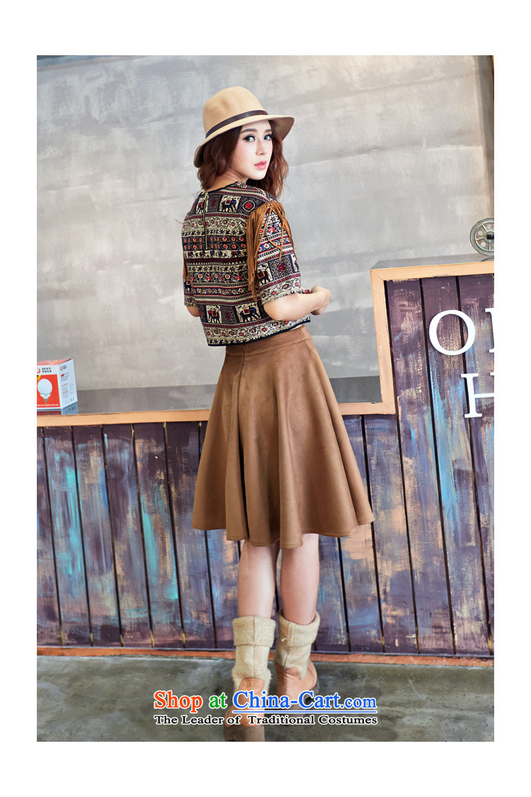 The Black Butterfly autumn 2015 new stamp duty for women in temperament cuff edging stylish shirt video thin hundreds pleated skirts two kits and color S picture, prices, brand platters! The elections are supplied in the national character of distribution, so action, buy now enjoy more preferential! As soon as possible.