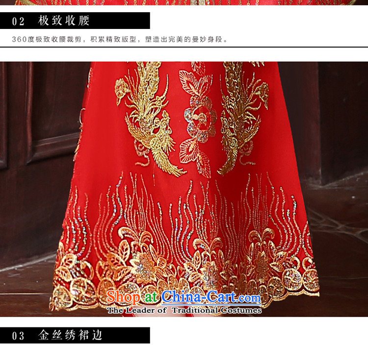 The privilege of serving good red bows service bridal dresses wedding dress Autumn Chinese wedding gown improved long dragon use su wo service female 9 cuff crowsfoot skirt S picture, prices, brand platters! The elections are supplied in the national character of distribution, so action, buy now enjoy more preferential! As soon as possible.
