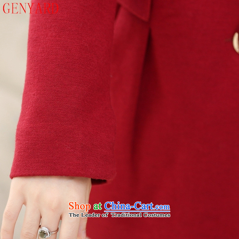 The elderly in the autumn and winter GENYARD2015 WOMEN'S GROSS new moms jacket? Boxed winter clothing a reverse collar middle-aged female red windbreaker XXXL,GENYARD,,, shopping on the Internet