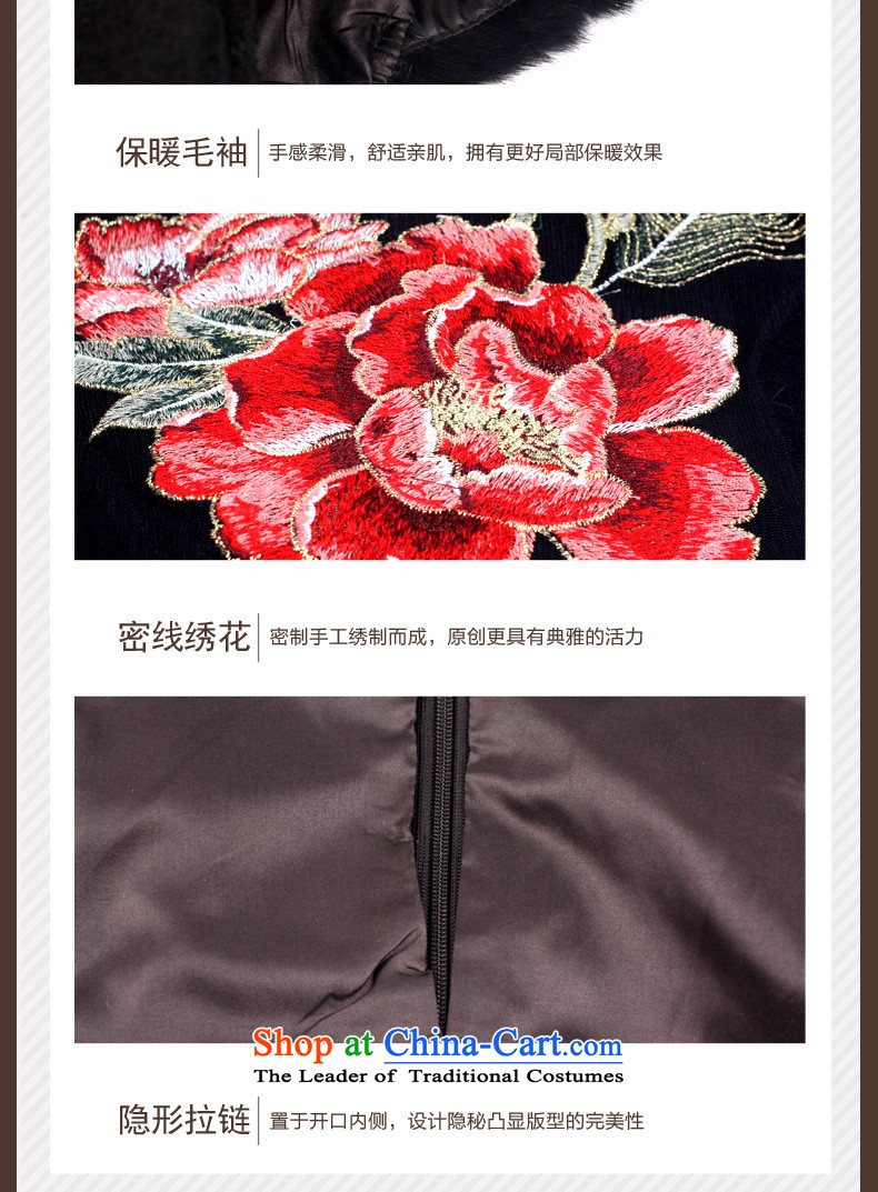 Eason Chan point cheongsam dress 2015 new winter clothing improved stylish thick hair for Chinese embroidery Sau San short of daily KI L photo black robe, prices, brand platters! The elections are supplied in the national character of distribution, so action, buy now enjoy more preferential! As soon as possible.