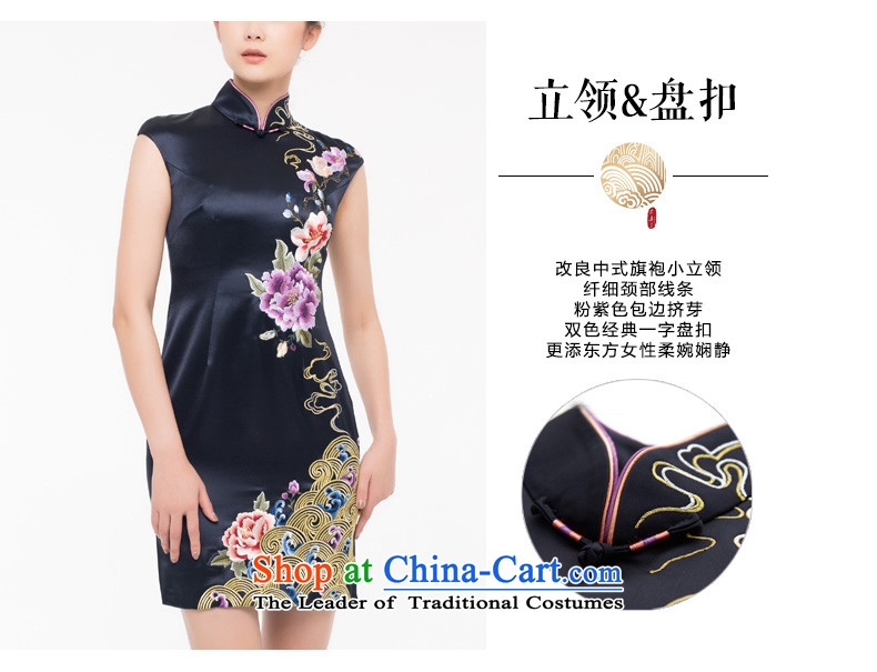 The Tang Dynasty outfits wood really improved cheongsam dress 2015 autumn and winter new stylish and elegant qipao embroidery Sau San dress 0907 XL pictures, price cream, brand platters! The elections are supplied in the national character of distribution, so action, buy now enjoy more preferential! As soon as possible.