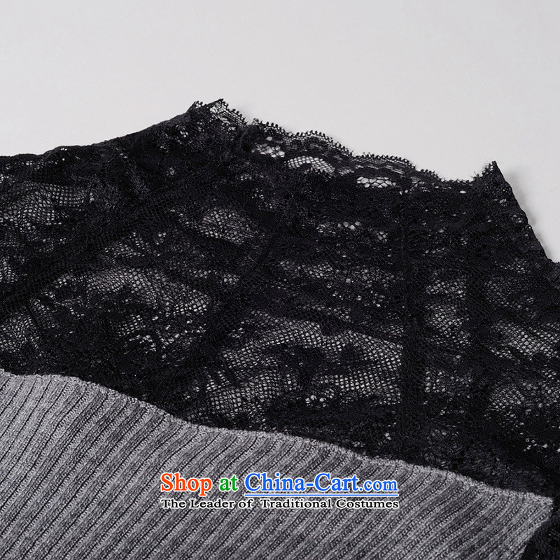 The main 2015 new products fall Western women stitching lace long-sleeved T-shirt, forming the Netherlands gray are Sau San code, blue rain butterfly according to , , , shopping on the Internet