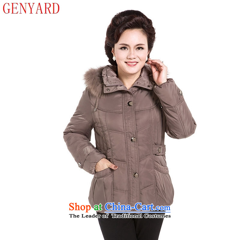 Genyard2015 winter clothing in the new age of female downcoat Short thick larger mother boxed middle-aged ladies warm jacket usual zongzi XL( size is too small ),GENYARD,,, shopping on the Internet