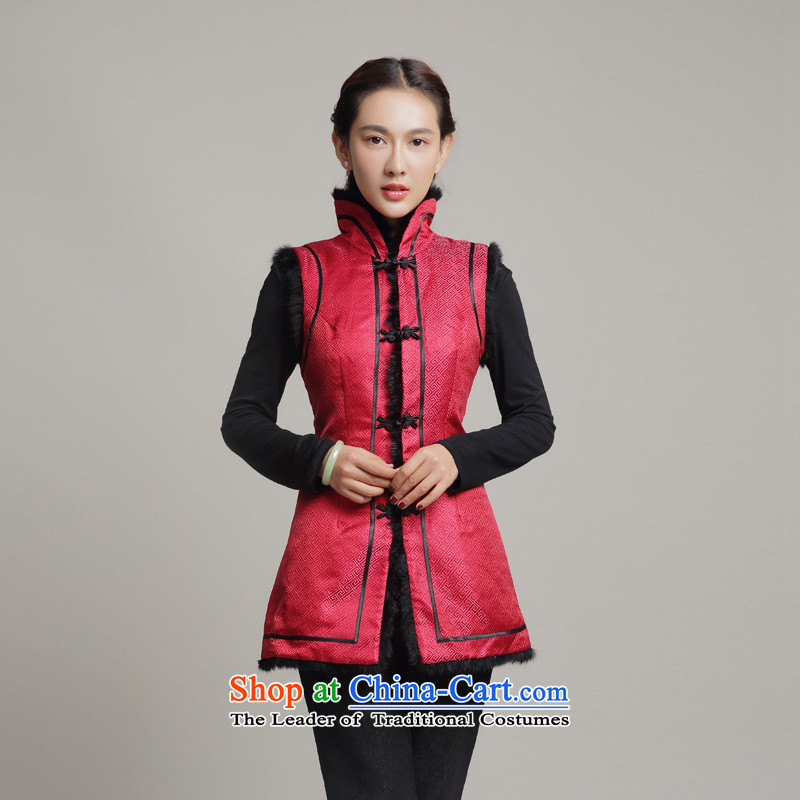 Bong-migratory 7475 2015 Ms. new cotton vest autumn and winter ma folder in the Chinese Tang older cotton vest DQ15249 RED , L, Bong-migratory 7475 , , , shopping on the Internet