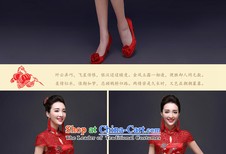 The privilege of serving good red bows services for autumn and winter cheongsam Chinese wedding dress short of the girl brides replacing the wedding dress back to the door to Red) 2XL Photo, prices, brand platters! The elections are supplied in the national character of distribution, so action, buy now enjoy more preferential! As soon as possible.