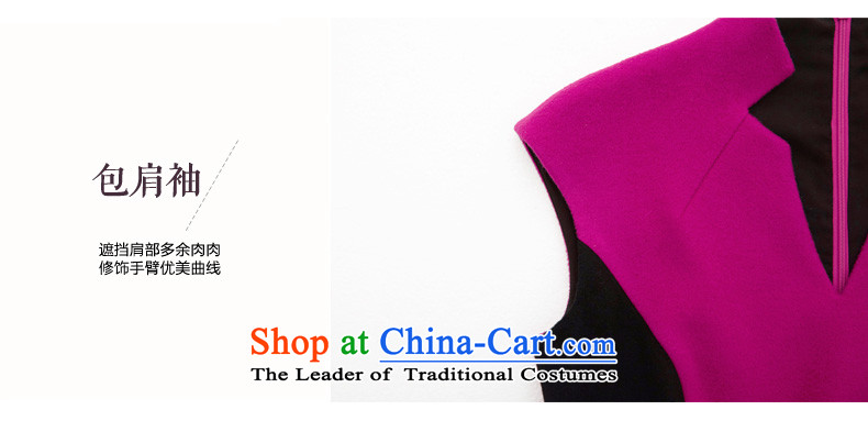 The wool qipao wood really skirt 2015 autumn and winter New Color Plane Collision Sau San cashmere dresses? female skirt 43165 gross DEEPPINK S picture, prices, brand platters! The elections are supplied in the national character of distribution, so action, buy now enjoy more preferential! As soon as possible.