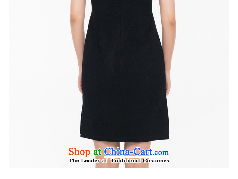 The Sau San antique wooden really cashmere qipao 2015 autumn and winter new collision color stitching gross dresses? female 43261 10 M Deep Blue Photo, prices, brand platters! The elections are supplied in the national character of distribution, so action, buy now enjoy more preferential! As soon as possible.