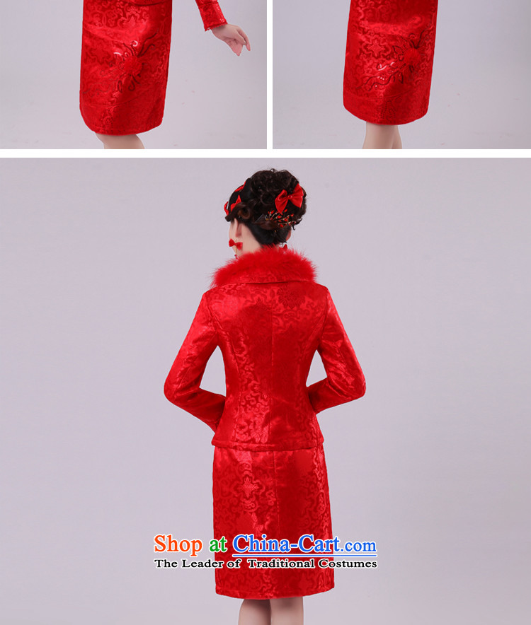 The privilege of serving-leung bows Service Bridal cheongsam dress autumn and winter, Red Chinese wedding dress short of the lift mast to female red winter) XL-44 Services Pictures, prices, brand platters! The elections are supplied in the national character of distribution, so action, buy now enjoy more preferential! As soon as possible.