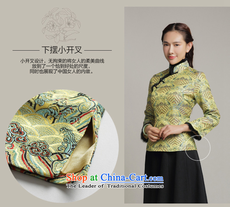 Bong-migratory 7475 2015 autumn and winter new Tang blouses, long-sleeved folder cotton Tang dynasty small dark green DQ15254 load mother coat XXL picture, prices, brand platters! The elections are supplied in the national character of distribution, so action, buy now enjoy more preferential! As soon as possible.