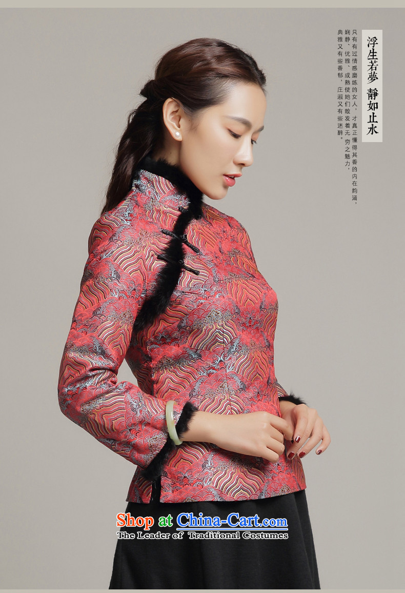 Bong-migratory 7475 2015 autumn and winter new Tang blouses winter, long-sleeved short gross cotton shirt clip qipao DQ15255 PURPLE XL Photo, prices, brand platters! The elections are supplied in the national character of distribution, so action, buy now enjoy more preferential! As soon as possible.