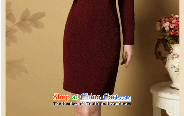 Ms Audrey EU and the elderly in the stylish look like child care qipao autumn 2015 Load Sau San new moms with larger cheongsam dress 631# red L picture, prices, brand platters! The elections are supplied in the national character of distribution, so action, buy now enjoy more preferential! As soon as possible.