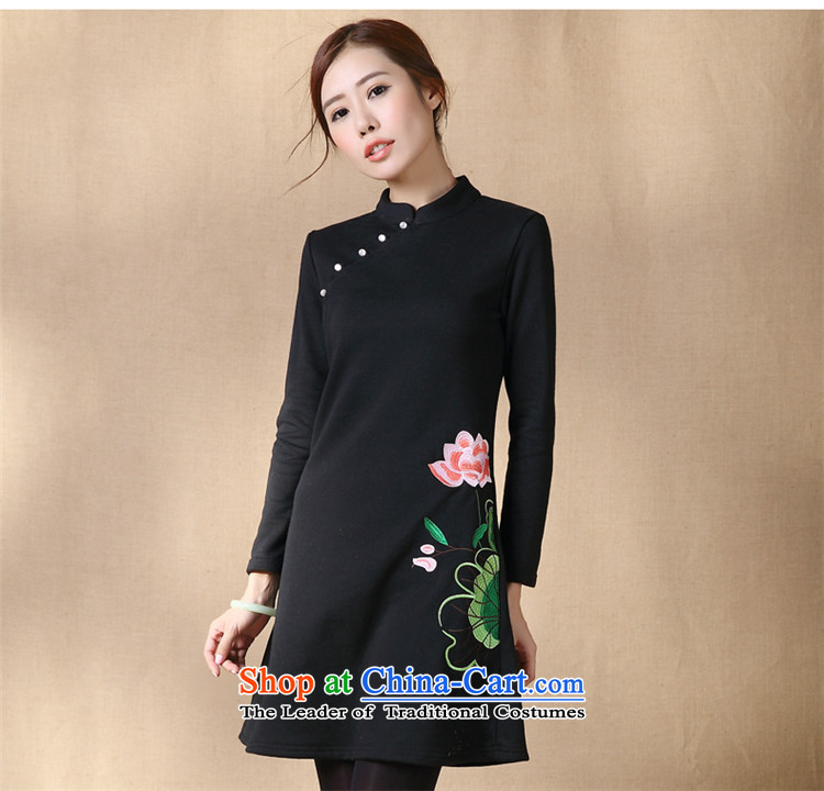 No. of Ramadan long-sleeved qipao Tang dresses stylish girl China wind 2015 new cheongsam Black XL Photo, prices, brand platters! The elections are supplied in the national character of distribution, so action, buy now enjoy more preferential! As soon as possible.