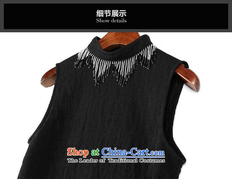 Deloitte Touche Tohmatsu trade shop in Europe at the autumn 2015 autumn and winter female new western minimalist heavy industry beaded decorated Sau San video thin black sleeveless shirt XL Photo, prices, brand platters! The elections are supplied in the national character of distribution, so action, buy now enjoy more preferential! As soon as possible.