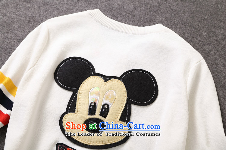 Deloitte Touche Tohmatsu sunny autumn 2015 shops fall, new product women's foreign trade Western Mickey stamp long-sleeved sweater knit shirts W319B3 BLUE S picture, prices, brand platters! The elections are supplied in the national character of distribution, so action, buy now enjoy more preferential! As soon as possible.
