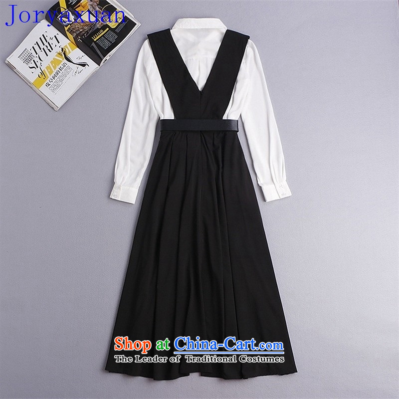 Deloitte Touche Tohmatsu Trade Shop Boxed autumn 2015 Autumn) new strap long skirt long sleeved shirt + 2 piece dresses fall inside the girl Y34G4 picture color L, Zhou Xuan Ya (joryaxuan) , , , shopping on the Internet