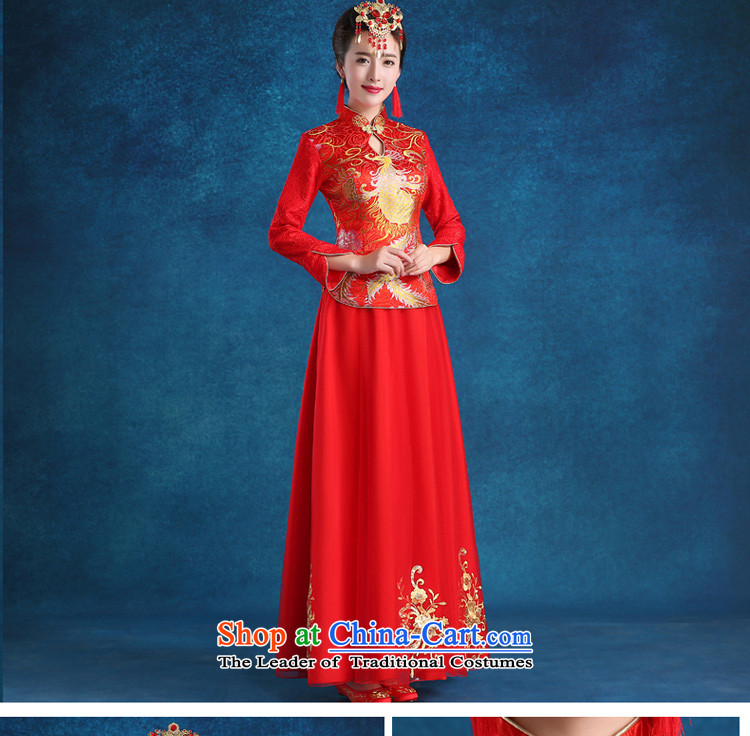 The privilege of serving the bride-leung wedding dress bows to the new 2015 qipao autumn and winter traditional red wedding dress, long-sleeved female S picture, prices, brand platters! The elections are supplied in the national character of distribution, so action, buy now enjoy more preferential! As soon as possible.