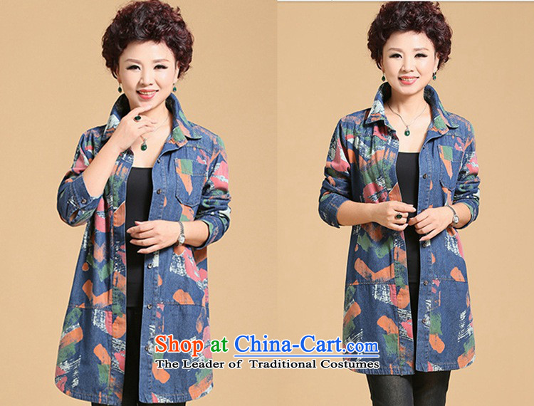 September Girl Store * Apparel Pack autumn jackets mother large middle-aged replacing older long-sleeved shirt denim dress windbreaker cowboy, XXL picture, prices, brand platters! The elections are supplied in the national character of distribution, so action, buy now enjoy more preferential! As soon as possible.