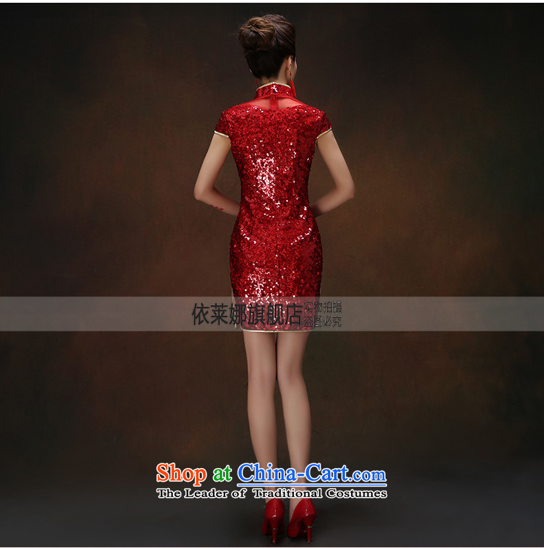 2015 Autumn and winter new marriages bows to red short of qipao lace on chip Sau San cheongsam dress female M picture, prices, brand platters! The elections are supplied in the national character of distribution, so action, buy now enjoy more preferential! As soon as possible.