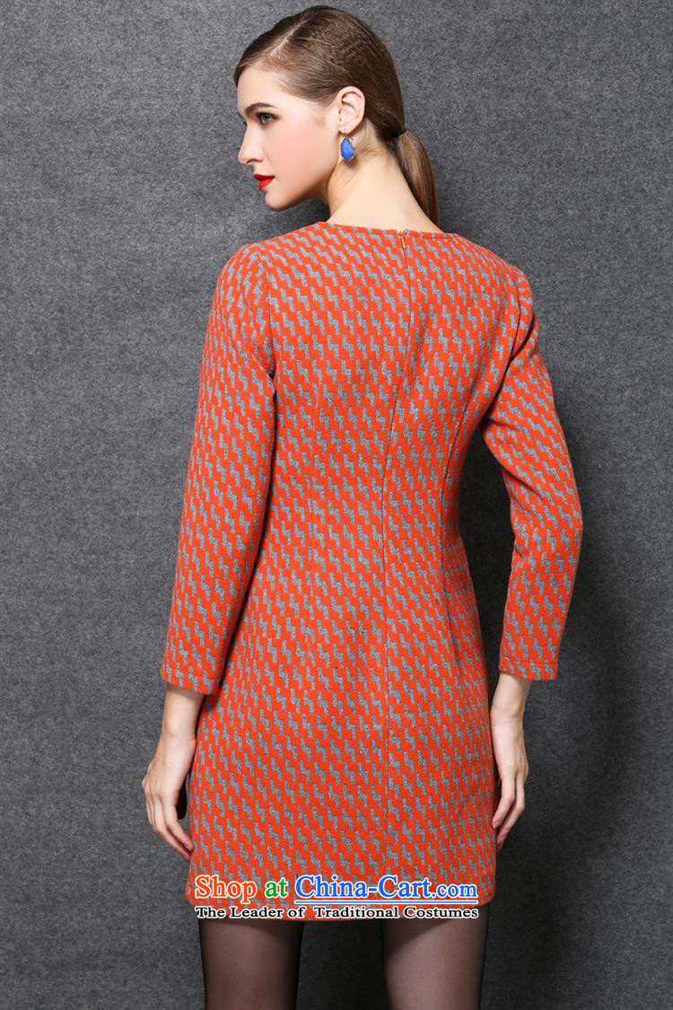 Orange Tysan * Large stylish look inside the autumn 2015 Sau San nursing yi long-sleeved geometric patterns so gross dresses custom port orange XXXL picture, prices, brand platters! The elections are supplied in the national character of distribution, so action, buy now enjoy more preferential! As soon as possible.