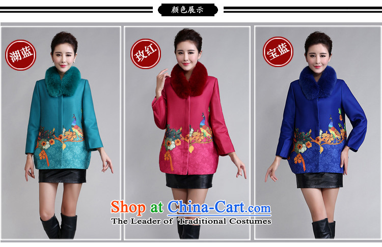 Ya-ting shop 2015 autumn and winter clothes is stylish and long-sleeved jacket stamp large warm in the mother a wool coat of older Red 4XL Photo, prices, brand platters! The elections are supplied in the national character of distribution, so action, buy now enjoy more preferential! As soon as possible.