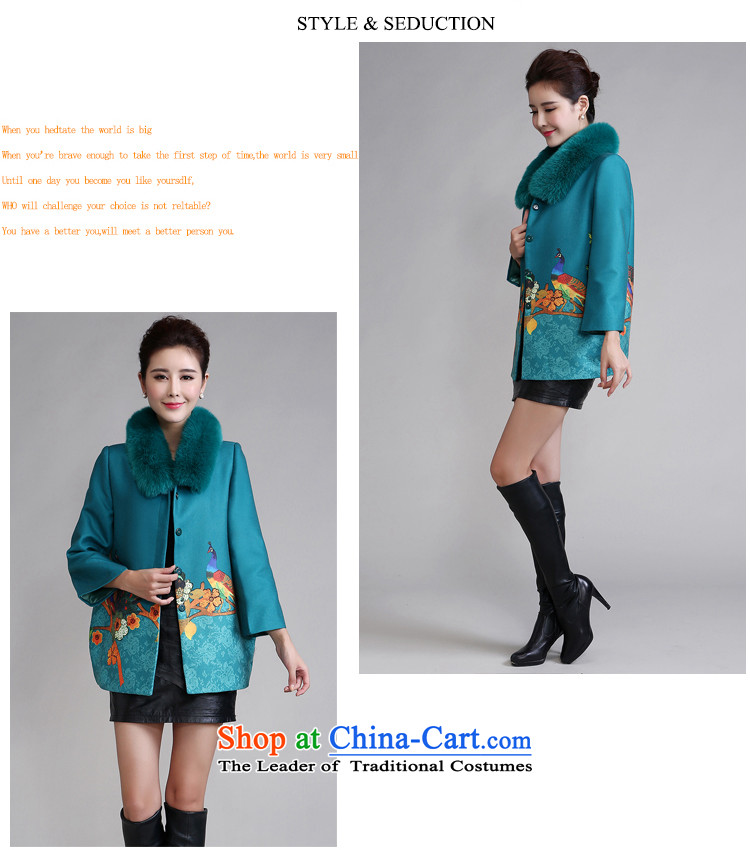 Ya-ting shop 2015 autumn and winter clothes is stylish and long-sleeved jacket stamp large warm in the mother a wool coat of older Red 4XL Photo, prices, brand platters! The elections are supplied in the national character of distribution, so action, buy now enjoy more preferential! As soon as possible.