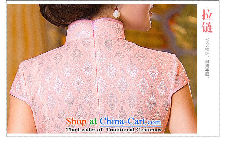 Time the new 2015 qipao Syrian bare pink retro-day short skirts, improved qipao cheongsam dress video thin bare pink M picture, prices, brand platters! The elections are supplied in the national character of distribution, so action, buy now enjoy more preferential! As soon as possible.