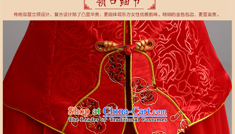 The new 2015 International Friendship cheongsam long red winter Bridal Suite of nostalgia for the long-sleeved clothing red qipao bows  L picture, prices, brand platters! The elections are supplied in the national character of distribution, so action, buy now enjoy more preferential! As soon as possible.