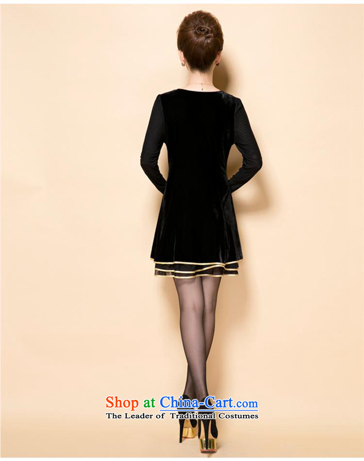 Load New GENYARD2015 autumn MOM pack embroidery embroidery Korean temperament. Older Kim scouring pads long-sleeved black skirt 2XL Photo, prices, brand platters! The elections are supplied in the national character of distribution, so action, buy now enjoy more preferential! As soon as possible.