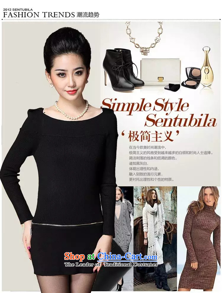 The new large spring and autumn GENYARD2015 new lady Knitted Shirt long-sleeved sweater, forming the dress code pictures are black, prices, brand platters! The elections are supplied in the national character of distribution, so action, buy now enjoy more preferential! As soon as possible.