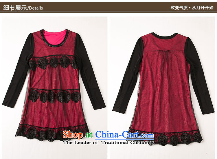 Load New GENYARD2015 autumn in both the mother of Korean version stamp in Sau San video thin Ms. Older long-sleeved dresses Red 4XL Photo, prices, brand platters! The elections are supplied in the national character of distribution, so action, buy now enjoy more preferential! As soon as possible.