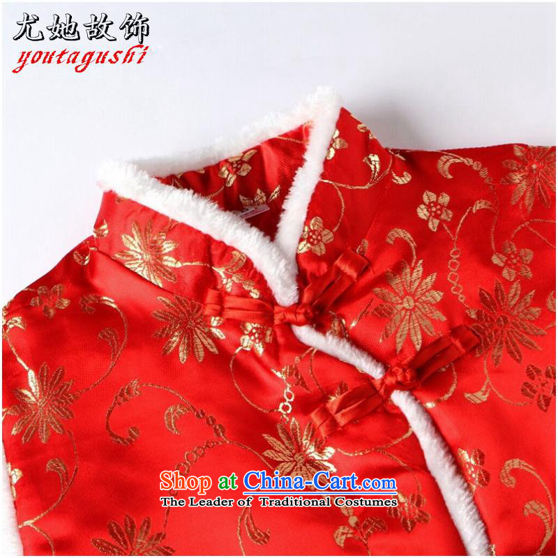 She was particularly large international women's Chinese cotton collar, a Tang Dynasty vest improved folder, a tea house of Algeria clothing suit her particular 3XL, -7 Therefore Ornaments , , , shopping on the Internet