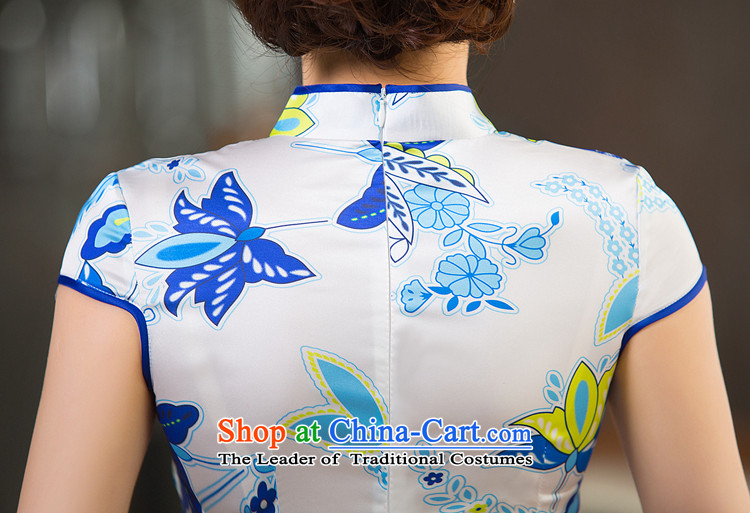 Time the  new 2015 Syrian women's short-sleeve female Tang Dynasty Chinese improvements retro shirt qipao tea service picture color photo of Sau San XXL, prices, brand platters! The elections are supplied in the national character of distribution, so action, buy now enjoy more preferential! As soon as possible.