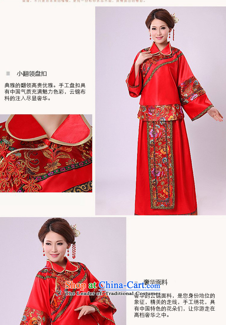 Sau Wo Service bridal dresses retro Chinese style wedding costume qipao bows services services use skirt-soo-Hi wo service wedding dress RED M picture, prices, brand platters! The elections are supplied in the national character of distribution, so action, buy now enjoy more preferential! As soon as possible.