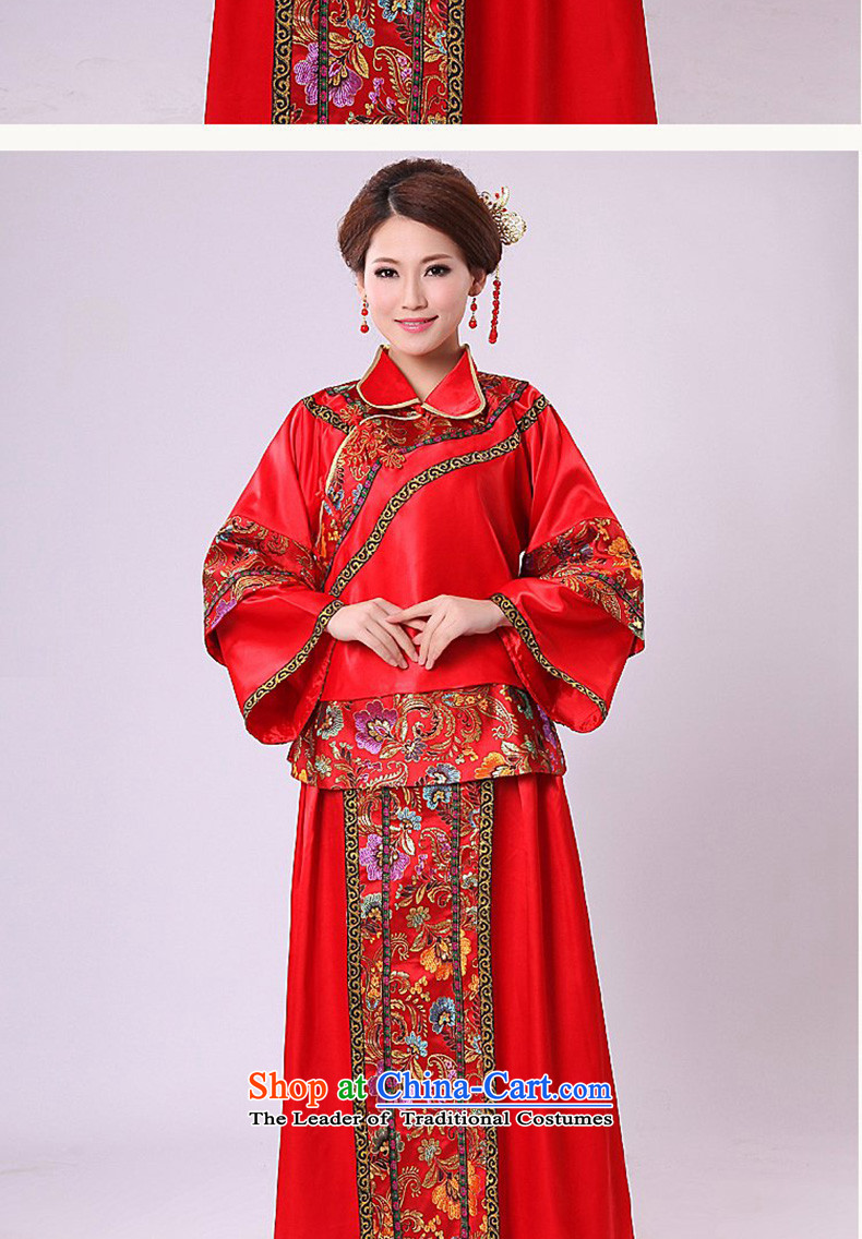 Sau Wo Service bridal dresses retro Chinese style wedding costume qipao bows services services use skirt-soo-Hi wo service wedding dress RED M picture, prices, brand platters! The elections are supplied in the national character of distribution, so action, buy now enjoy more preferential! As soon as possible.
