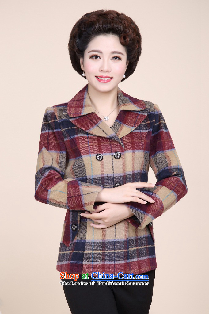 The elderly in the autumn and winter GENYARD2015 mother install double for small business suit large segments of the fleece jacket is short yellow XL pictures hung, prices, brand platters! The elections are supplied in the national character of distribution, so action, buy now enjoy more preferential! As soon as possible.