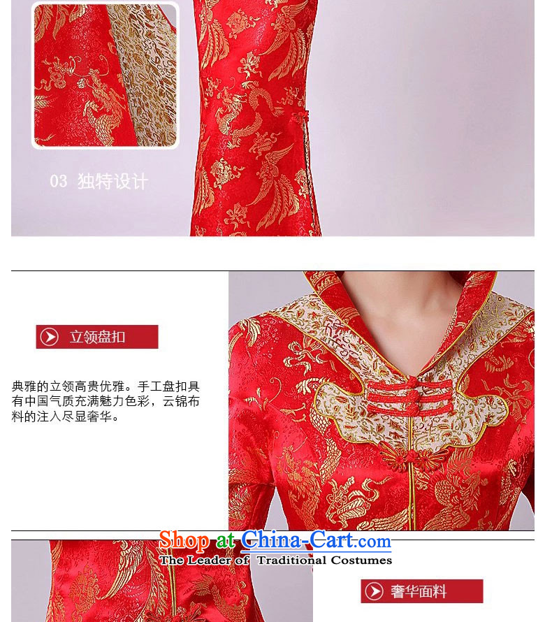 Sau Wo Service 2015 new wedding dress up of Chinese wedding services improved day-to-bride bows qipao gown + Winter Female Head Ornaments M picture, prices, brand platters! The elections are supplied in the national character of distribution, so action, buy now enjoy more preferential! As soon as possible.