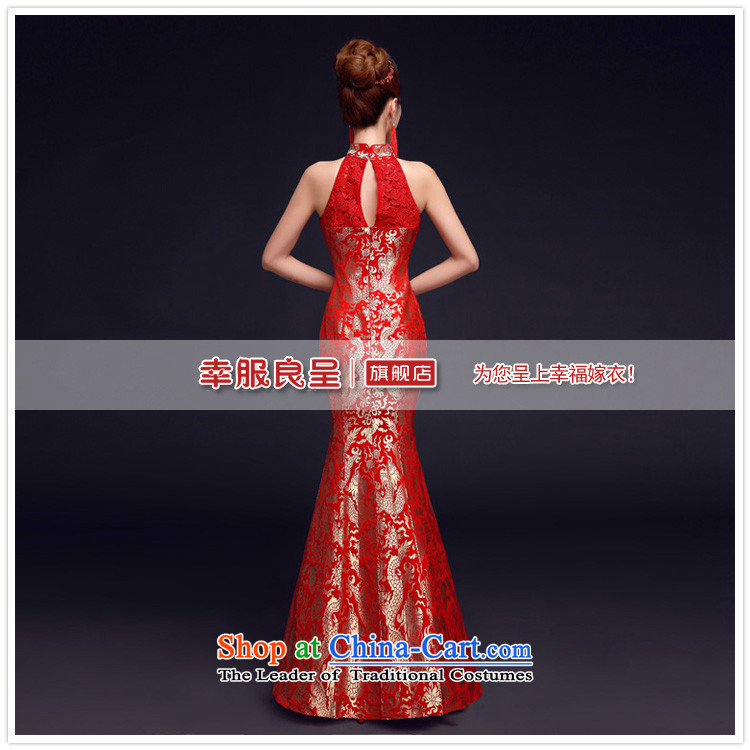 The privilege of serving-leung bows services 2015 new cheongsam red Chinese bride wedding dress wedding gown hanging also red petticoat crowsfoot XL Photo, prices, brand platters! The elections are supplied in the national character of distribution, so action, buy now enjoy more preferential! As soon as possible.