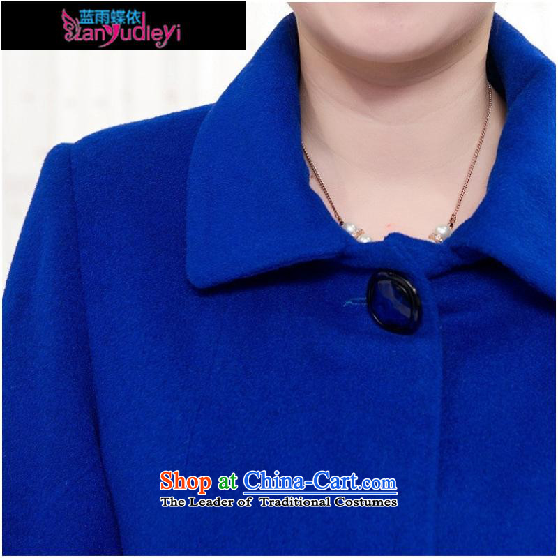 September Girl Store * trappings of older women's woolen coat 40-50-year-old middle-aged moms with short of autumn and winter new Fleece Jacket Laffey Red then blue rain butterfly to 5XL, shopping on the Internet has been pressed.