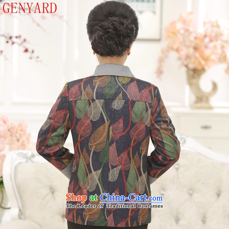 In the number of older women's GENYARD2015 autumn jackets and stylish with large relaxd mother won version 3 color jacket coat 2XL( recommendations 110-125 catty ),GENYARD,,, shopping on the Internet