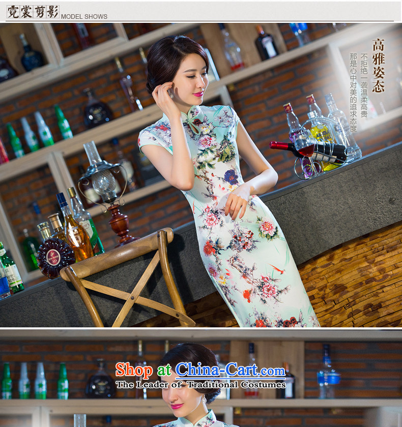 Syria retro Sau San spring and autumn time improved graphics and slender of daily cheongsam dress 2015 new large yard long cheongsam picture color pictures, prices, XXL brand platters! The elections are supplied in the national character of distribution, so action, buy now enjoy more preferential! As soon as possible.
