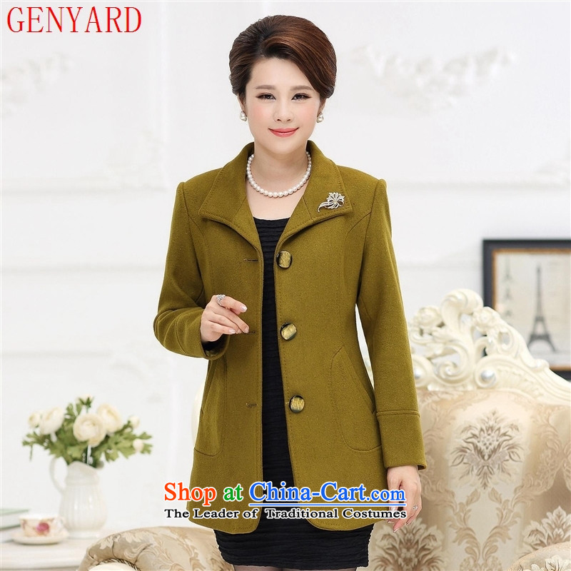 In the autumn of the elderly with GENYARD new women's gross? larger windbreaker MOM pack pure color woolen? Mango Wind Jacket L recommendations 90 catty following ),GENYARD,,, shopping on the Internet