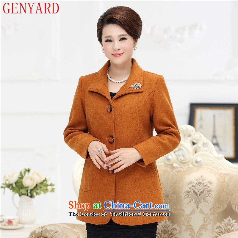 In the autumn of the elderly with GENYARD new women's gross? larger windbreaker MOM pack pure color woolen? Mango Wind Jacket L recommendations 90 catty following ),GENYARD,,, shopping on the Internet