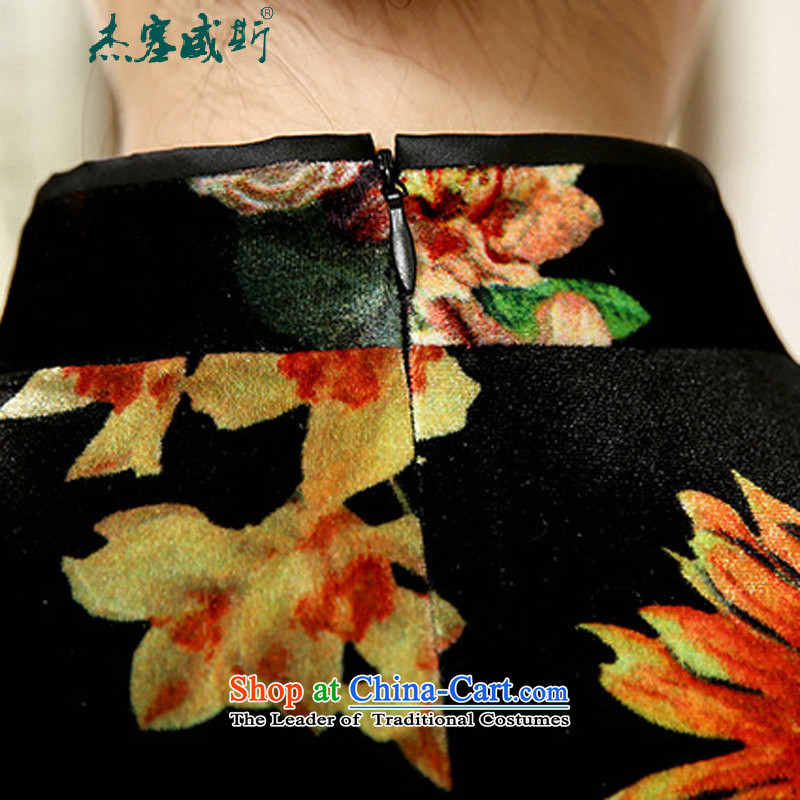 In the new kit, spring and autumn female elegant Wah Kwai Sau San really scouring pads in Chinese cheongsam dress cuff female figure , L, Cheng Kejie, the , , , shopping on the Internet