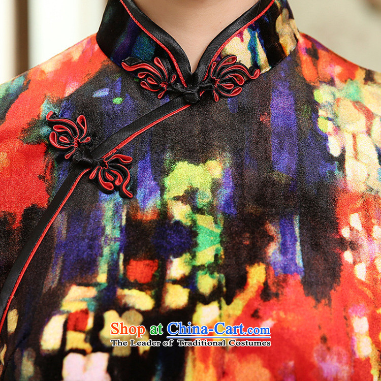 In the spring and autumn Jie, who really plush decor female Chinese collar manually. cuffs cheongsam dress female figure M picture, prices, brand platters! The elections are supplied in the national character of distribution, so action, buy now enjoy more preferential! As soon as possible.