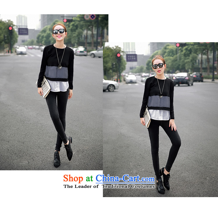 Only the 2015 autumn costumes vpro inside the new Korean female round-neck collar long-sleeved stitching female white shirt T-shirts are code picture, prices, brand platters! The elections are supplied in the national character of distribution, so action, buy now enjoy more preferential! As soon as possible.