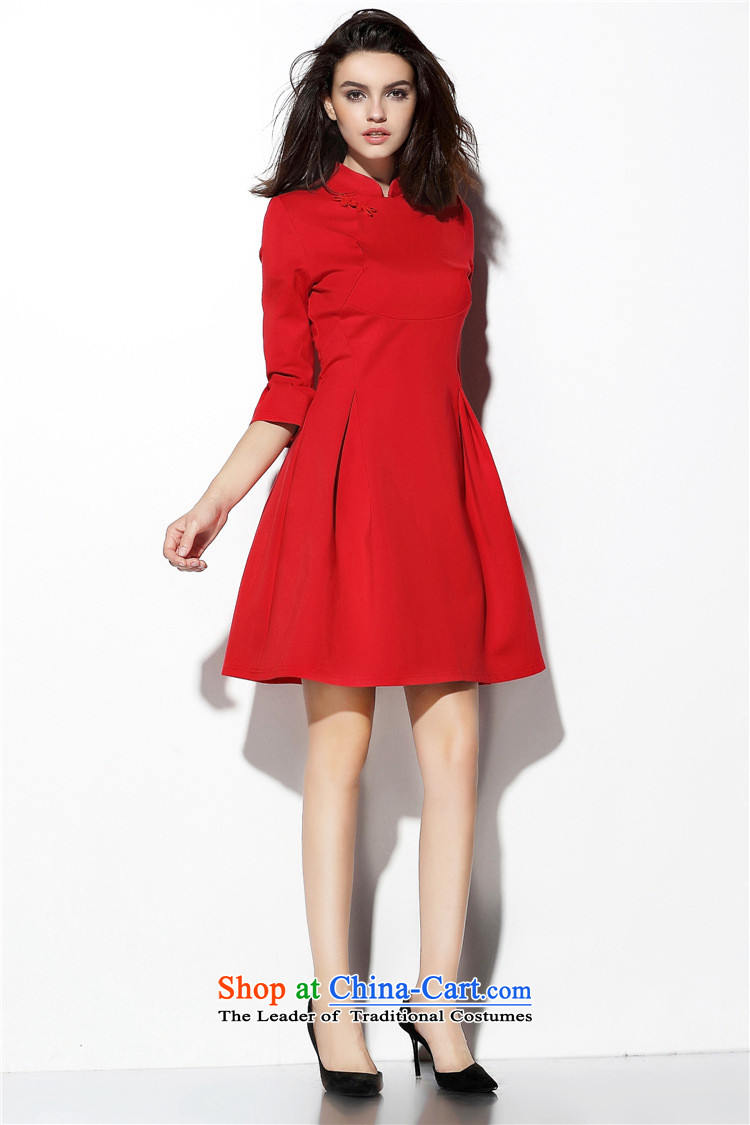 The main new) Autumn 2015 qipao disc detained stitching like Susy Nagle bon bon princess collar Sau San dresses red dress bows services red , prices, picture XL brand platters! The elections are supplied in the national character of distribution, so action, buy now enjoy more preferential! As soon as possible.